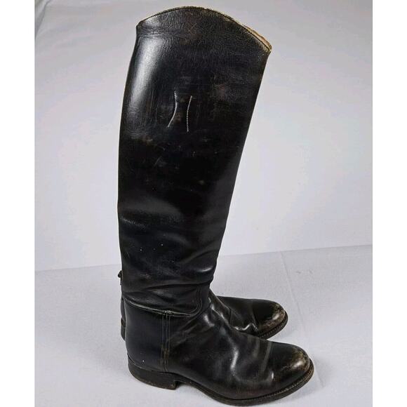 Vtg DEHNER Womens 10 Stock Dress Equestrian Riding Show Boot Leather Tall NARROW - Picture 3 of 16